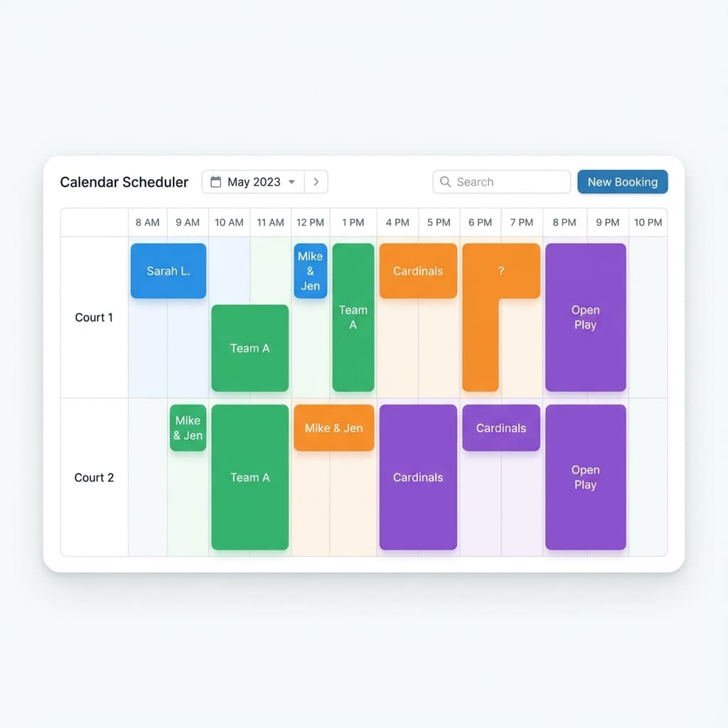 ตารางจองสนามออนไลน์